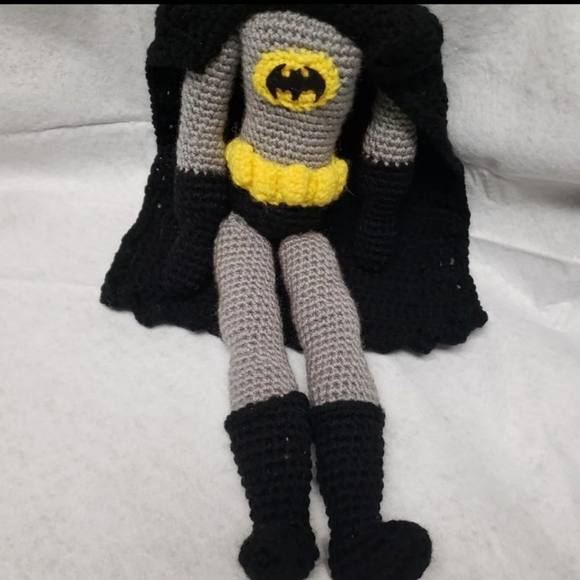 Crochet Batman Amigurumi Doll - Picture 4 of 8